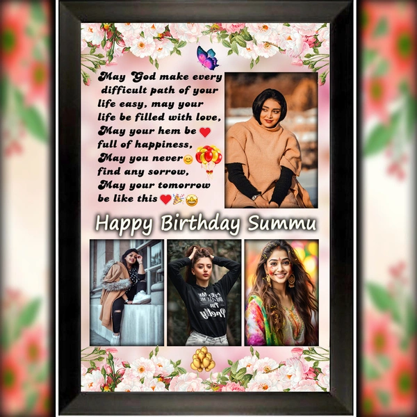 birthday photo frame D.N 52 - 25*37. Inch