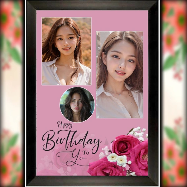 birthday photo frame D.N 56 - 9*13 inch