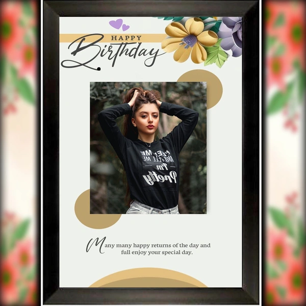 birthday photo frame D.N 58 - 9*13 inch
