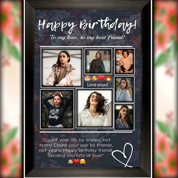 birthday photo frame D.N 60 - 13*19 inch.
