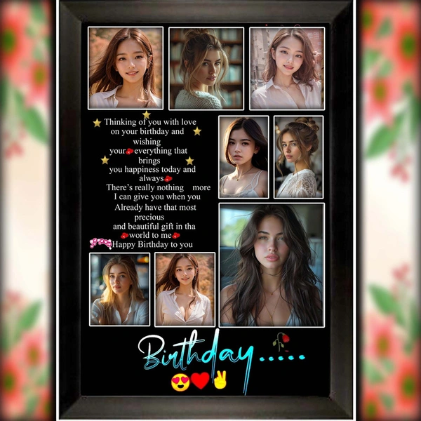 birthday photo frame D.N 62 - 9*13 inch