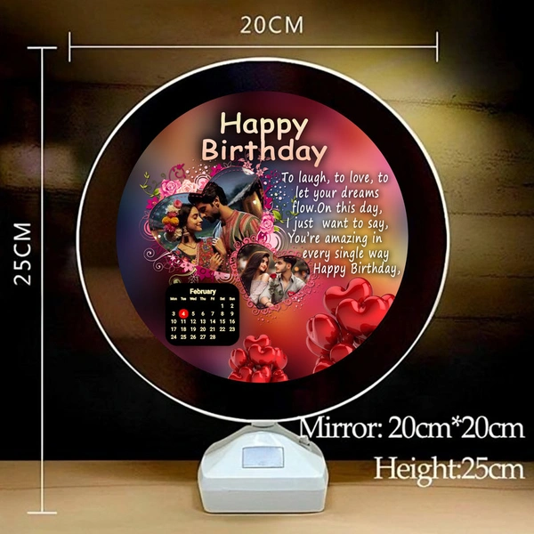 birthday round shape magic mirror D.N 01