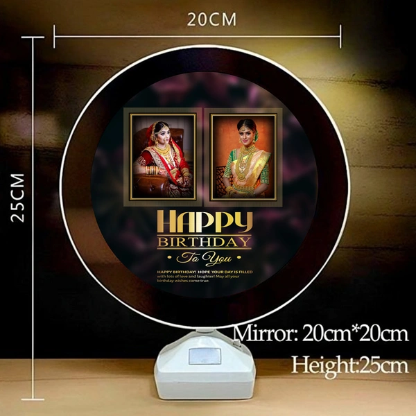 birthday round shape magic mirror D.N 07