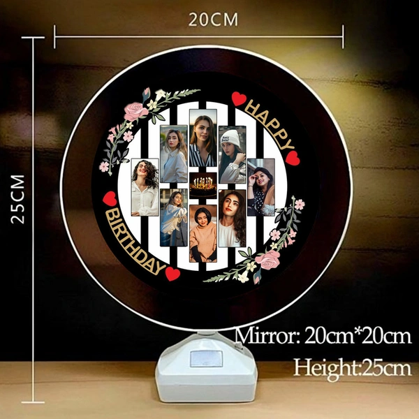 birthday round shape magic mirror D.N 08