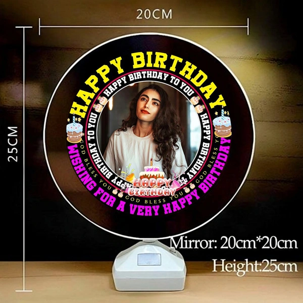 birthday round shape magic mirror D.N 09