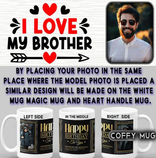 Coffy Mug For BROTHER D.N 02 - HEART HANDLE MUG