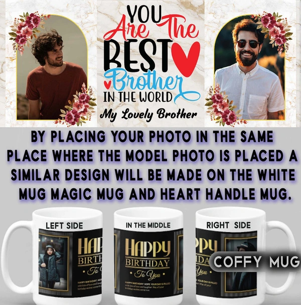 Coffy Mug For BROTHER D.N 08 - HEART HANDLE MUG