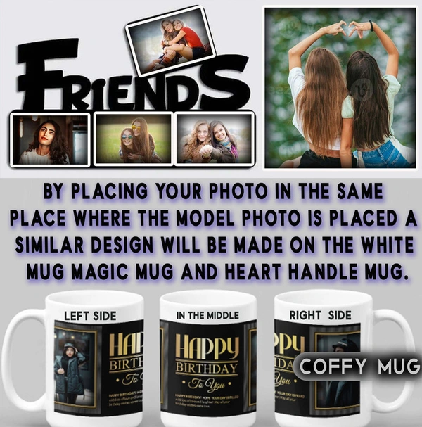 Coffy Mug For Friends D.N 05 - HEART HANDLE MUG