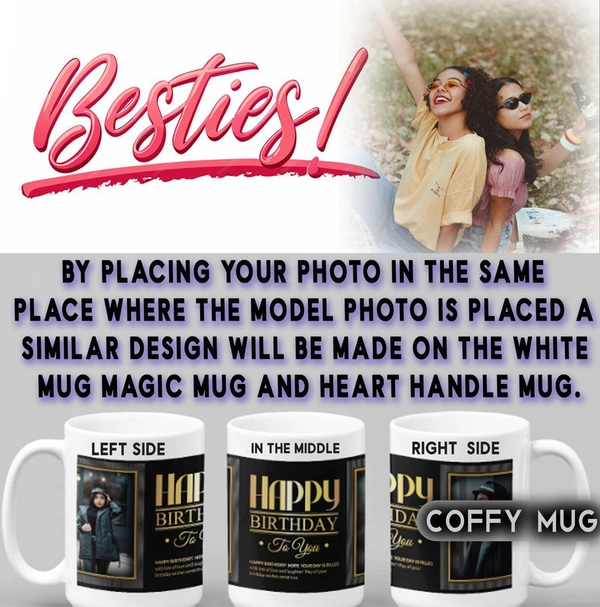 Coffy Mug For Friends D.N 09 - HEART HANDLE MUG