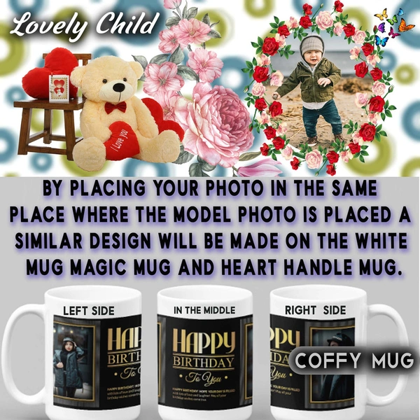 Coffy Mug For LOVELY BABY D.N 01 - HEART HANDLE MUG