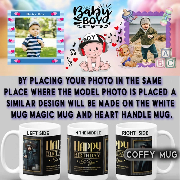 Coffy Mug For LOVELY BABY D.N 03 - HEART HANDLE MUG