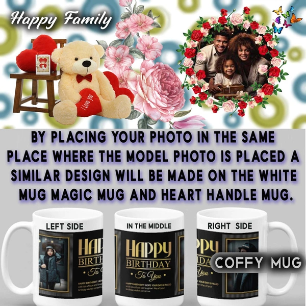 Coffy Mug For LOVELY Family D.N 01 - HEART HANDLE MUG