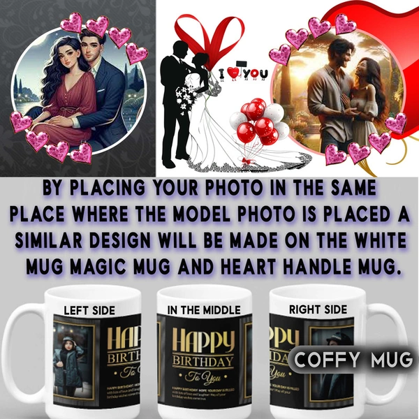Coffy Mug For LOVERS D.N 03 - HEART HANDLE MUG