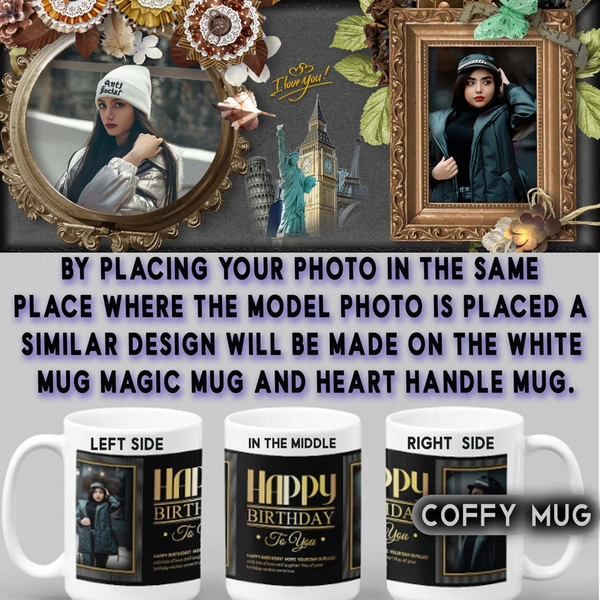 Coffy Mug For LOVERS D.N 04 - HEART HANDLE MUG