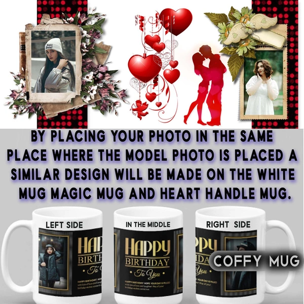 Coffy Mug For LOVERS D.N 06 - HEART HANDLE MUG