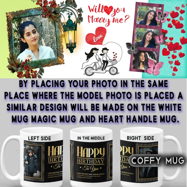 Coffy Mug For LOVERS D.N 07 - HEART HANDLE MUG