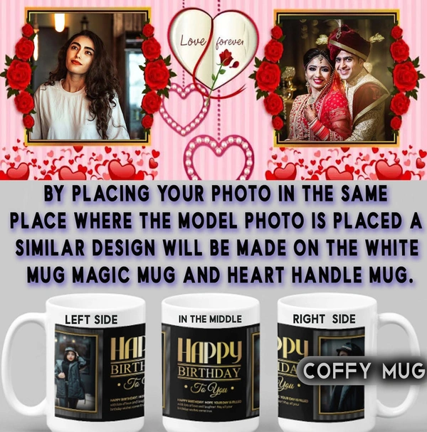 Coffy Mug For LOVERS D.N 10 - HEART HANDLE MUG