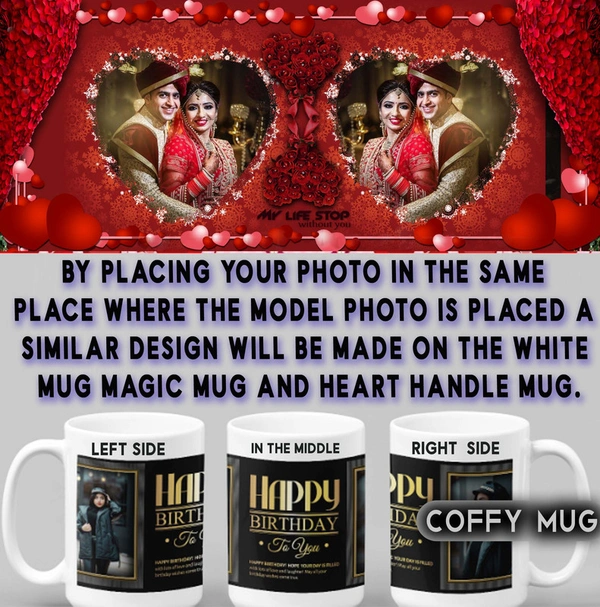 Coffy Mug For LOVERS D.N 11 - HEART HANDLE MUG
