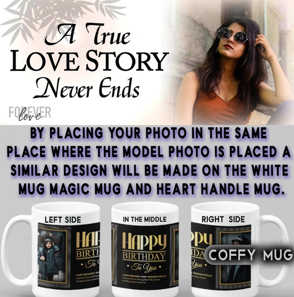 Coffy Mug For LOVERS D.N 14 - HEART HANDLE MUG