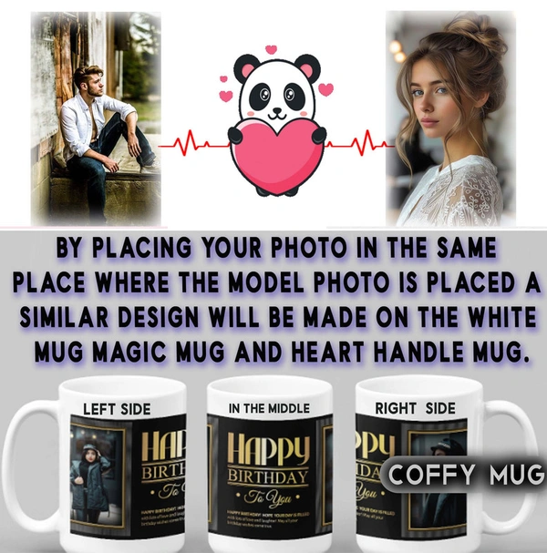 Coffy Mug For LOVERS D.N 24 - HEART HANDLE MUG