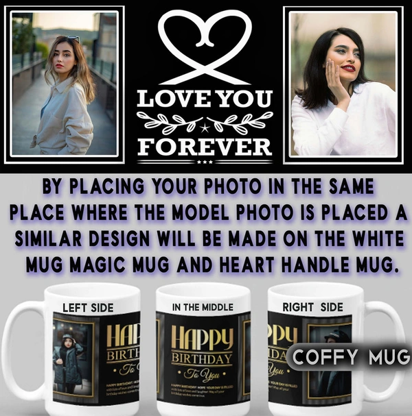 Coffy Mug For LOVERS D.N 26 - HEART HANDLE MUG