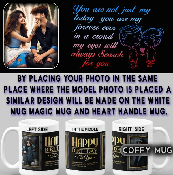 Coffy Mug For LOVERS D.N 27 - HEART HANDLE MUG
