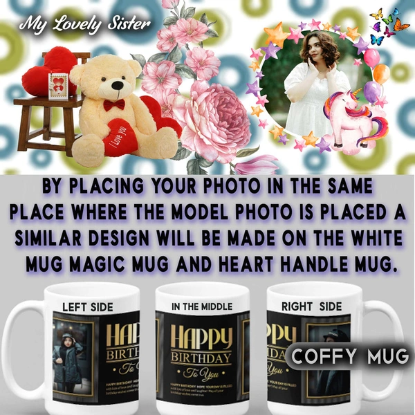 Coffy Mug For Sister D.N 01 - HEART HANDLE MUG