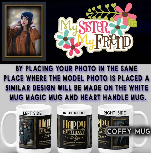 Coffy Mug For Sister D.N 05 - HEART HANDLE MUG