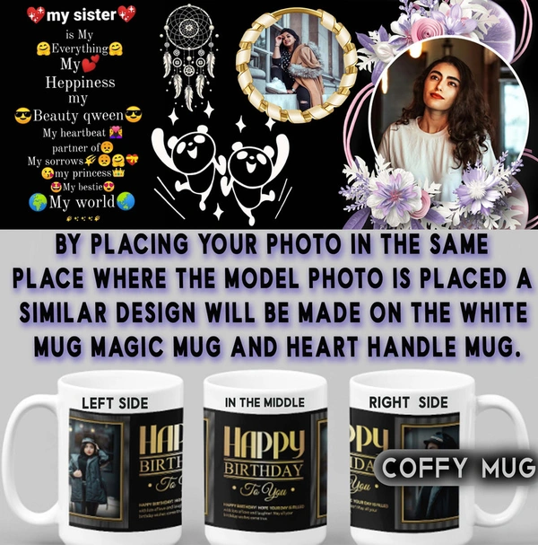 Coffy Mug For Sister D.N 07 - BLACK MUG