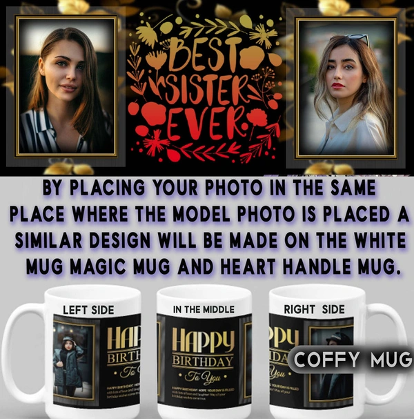 Coffy Mug For Sister D.N 08 - BLACK MUG