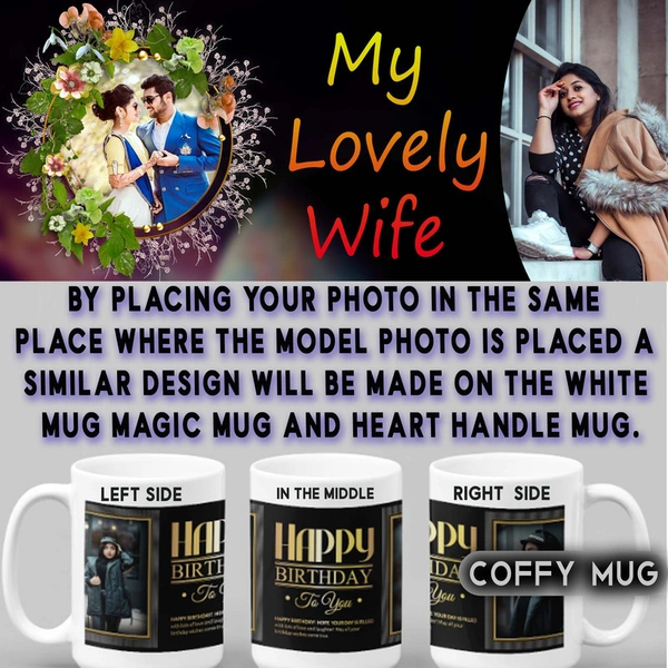 Coffy Mug For Wife D.N 02 - BLACK MUG
