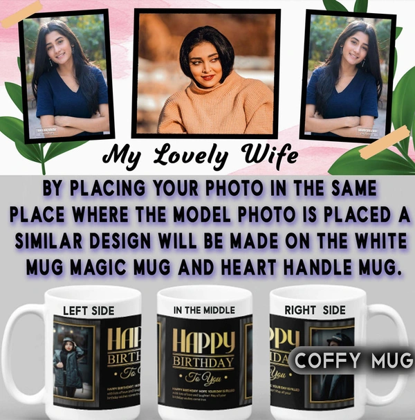 Coffy Mug For Wife D.N 04 - HEART HANDLE MUG