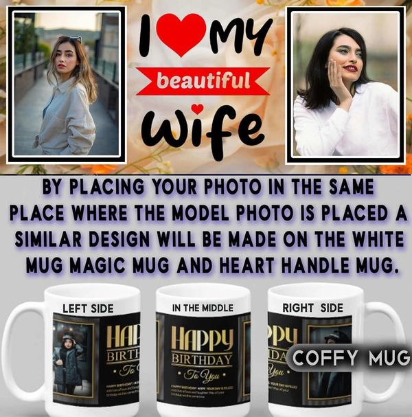 Coffy Mug For Wife D.N 11 - WHITE MUG