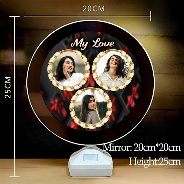 Couple round shape magic mirror D.N 05