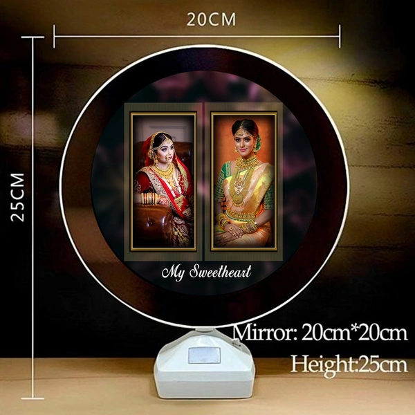 Couple round shape magic mirror D.N 06