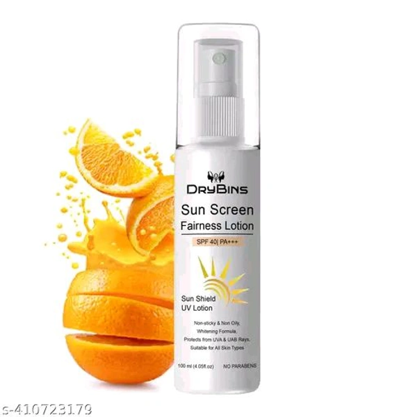 Dry Bins Sunscreen With  Sunlight Resistance 