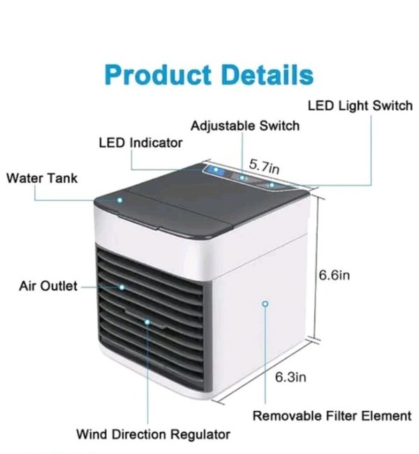 Medium Size Air Cooler  - White, Medium