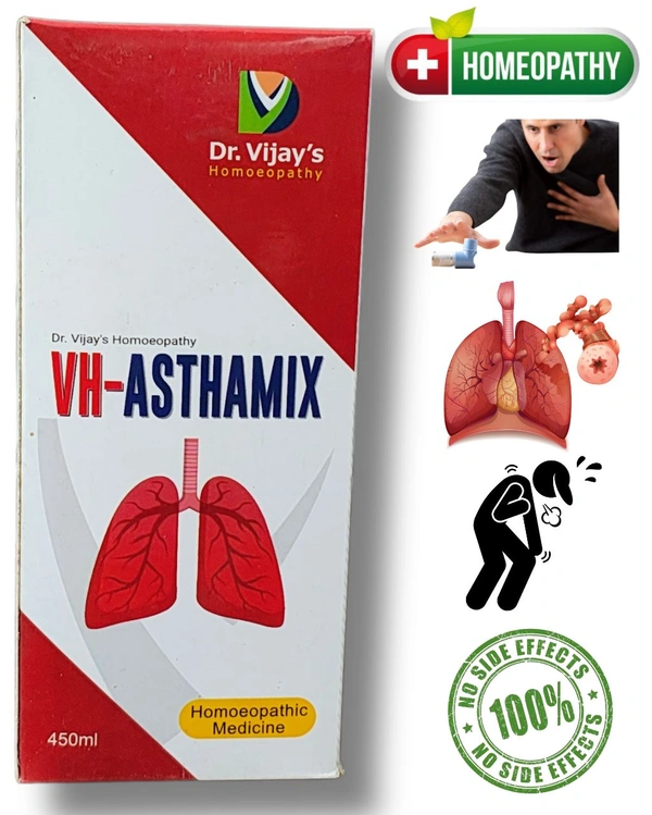Dr. Vijay's VH-Asthamix Homeopathic Syrup (450ml) - 450ml
