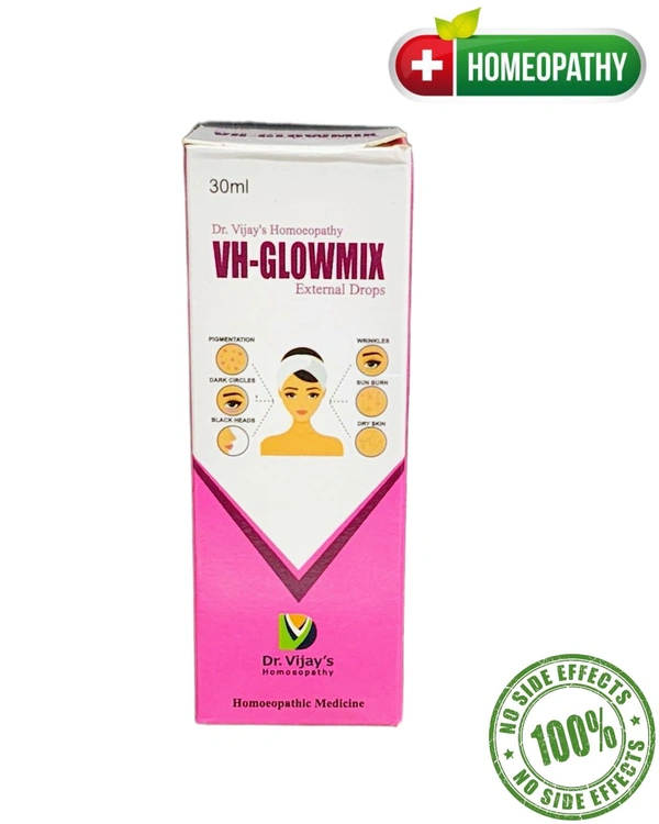 🌿 Homeopathic Skin Care Combo – 100% Safe, Gentle & Effective 🌿 Set Of 4 (Anti Marks Cream, VH-GLOWMIX external Liquid, VH-GLOWMIX Internal Liquid, Acne Aid Cream)