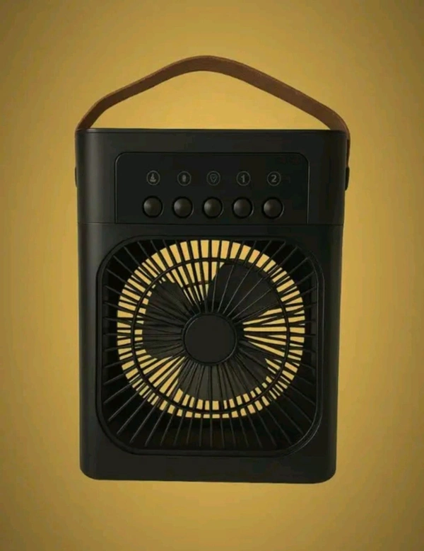 Portable Mini Cooler | Personal Air Conditioners With Water Tank & USB  .  Material : Plastic  - Free, Black