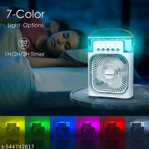 Portable Mini Cooler | Personal Air Conditioners With Water Tank & USB  .  Material : Plastic  - Free, Black