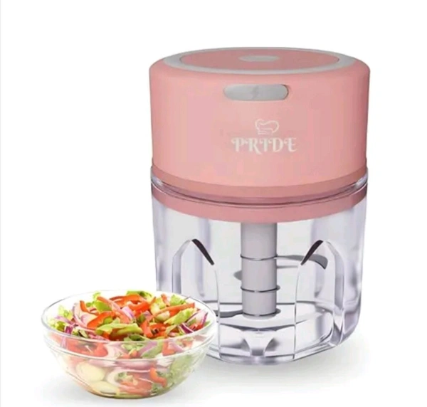 Pride Mini Rechargeable Chopper Machine  - Lavender Rose, Free