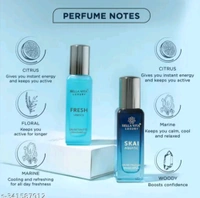 Bela Vita Luxury Unisex Perfume  (Pack of 2 Items 20ML Each)
Name: Luxury Unisex FRESH+SKAI Perfume Combo for Men and Women 40 ML (Pack of 2 Items 20ML Each)
Product Name: Bella Vita Luxury Unisex FRESH+SKAI Perfume Combo for Men and Women 40 ML (Pack of 2 Items 20ML Each)
Brand Name: BELLA VITA
Flavour: No Flavour
Net Quantity (N): 2