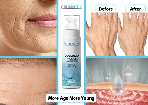 CRUSMETIC Collagen Face Gel- Improve Skin Elasticity 