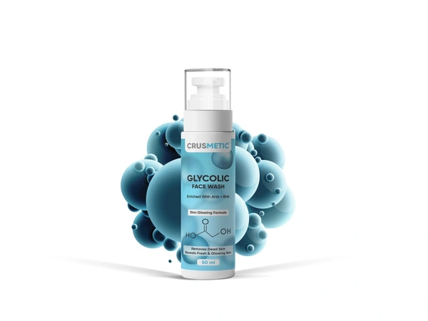 CRUSMETIC Glycolic Face Wash- Improves skin texture