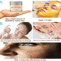Crusmetic Yellow Peel Reduce Dark Spots | Pigmentation|Improve Skin Colour | Wrinkles and helps in anti-ageing.