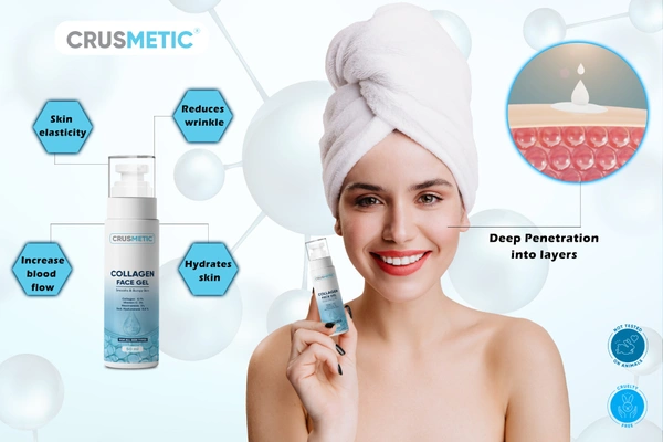 CRUSMETIC Collagen Face Gel- Improve Skin Elasticity 
