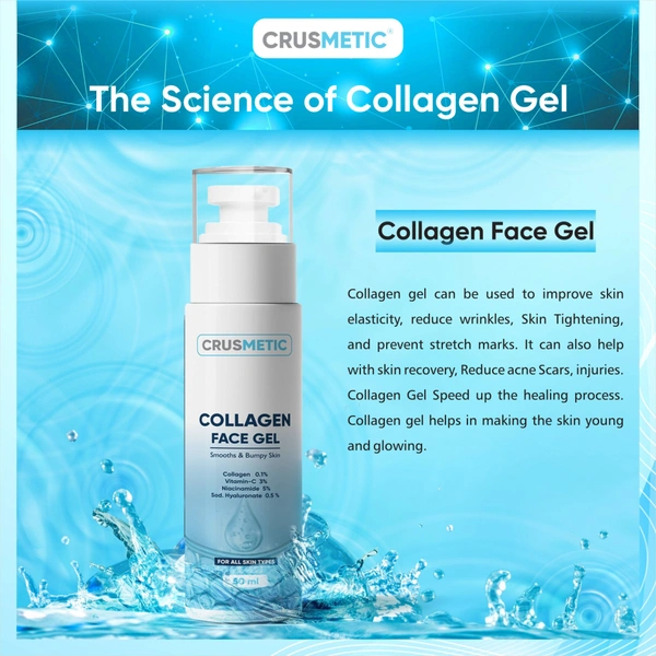 CRUSMETIC Collagen Face Gel- Improve Skin Elasticity 