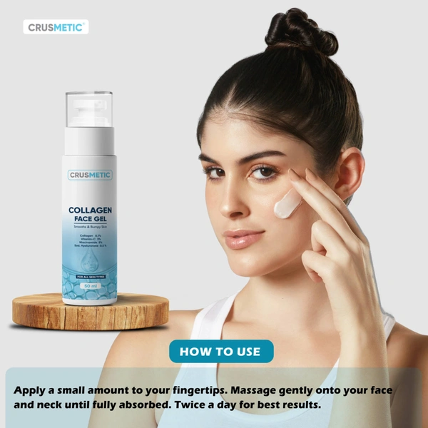 CRUSMETIC Collagen Face Gel- Improve Skin Elasticity 