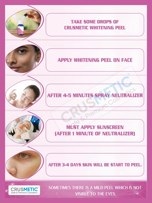CRUSMETIC Whitening Peel -Glowing Formula